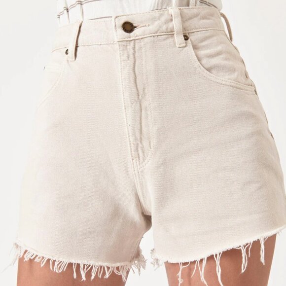 Rolla's - Cream Mirage High Rise Loose Fit Jean Shorts - Picture 1 of 4